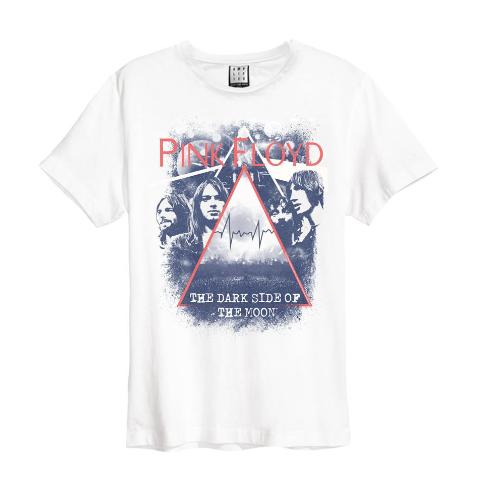 Image of Mens' Pink Floyd T-shirt - Pyramid Faces, White